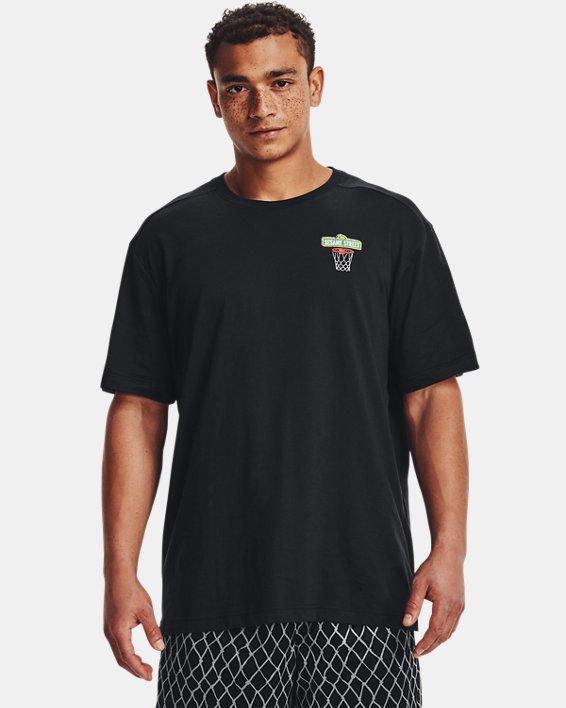 Men's Curry Sesame Street Graphic T-Shirt, Black, pdpMainDesktop image number 0
